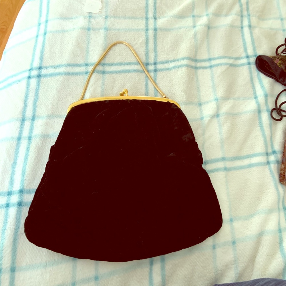 Vintage velvet purse